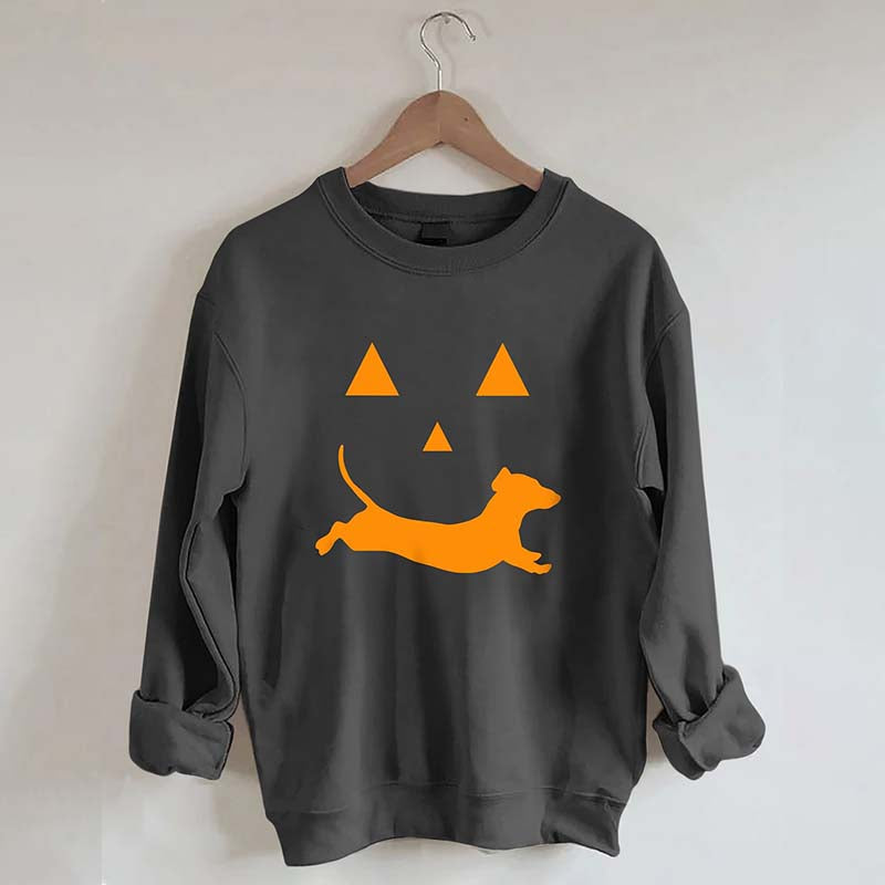 Dachshund And Halloween Sweatshirt