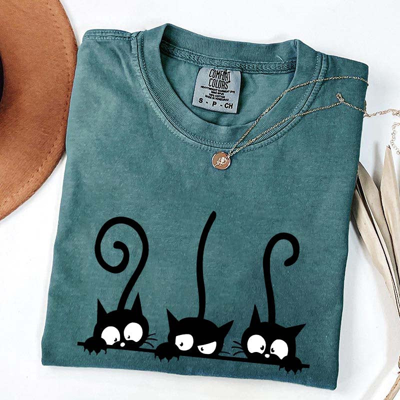 Black Cats Graphic T-Shirt