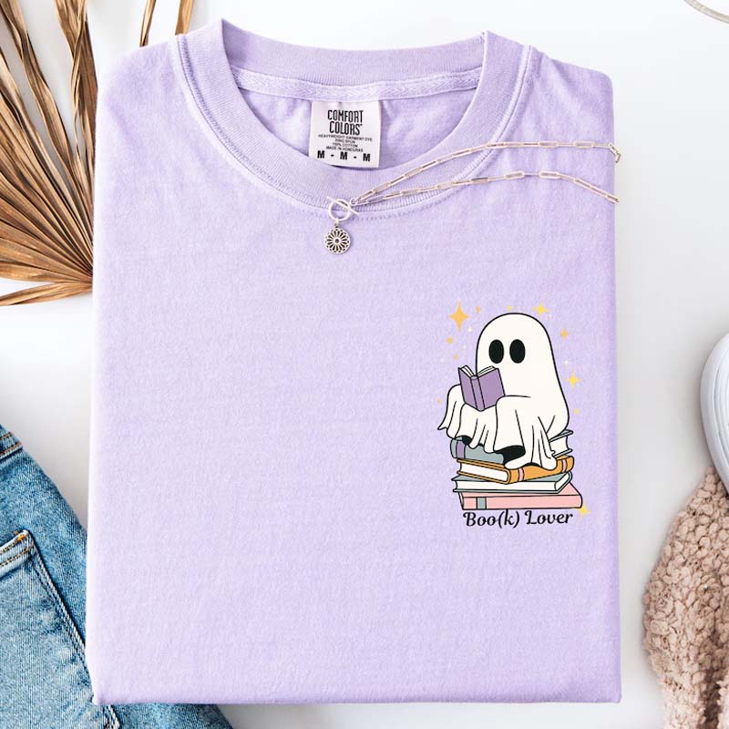 Cute Spooky Boo(k) Lover Readers T-Shirt
