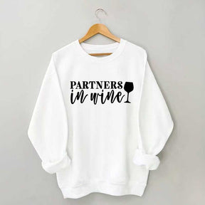 Drinking Buddies Partners In Wine Sweatshirt