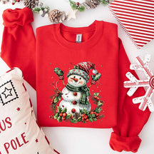 Cute Christmas Snowman Sweatshirt