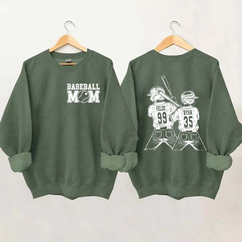 Customized Baseball Mom Sweatshirt
