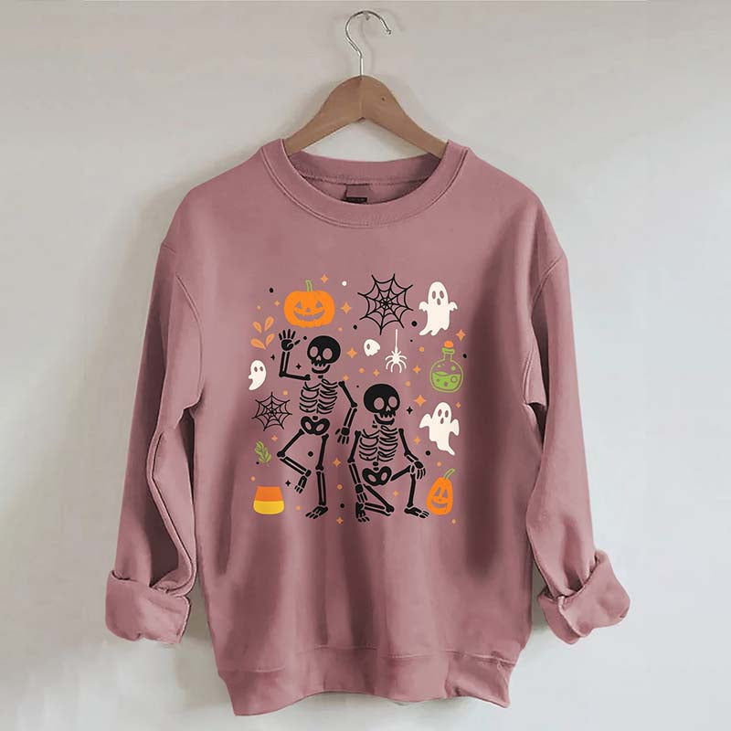 Slightly Subtle FDT Halloween Skeleton Sweatshirt