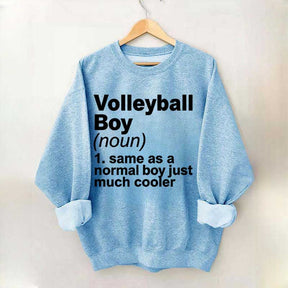 Volleyball Boy Definition Funny Sweatshirt