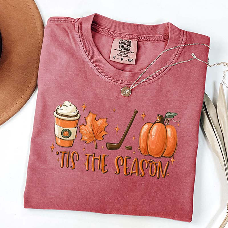Fall Tis The Season Hockey T-Shirt