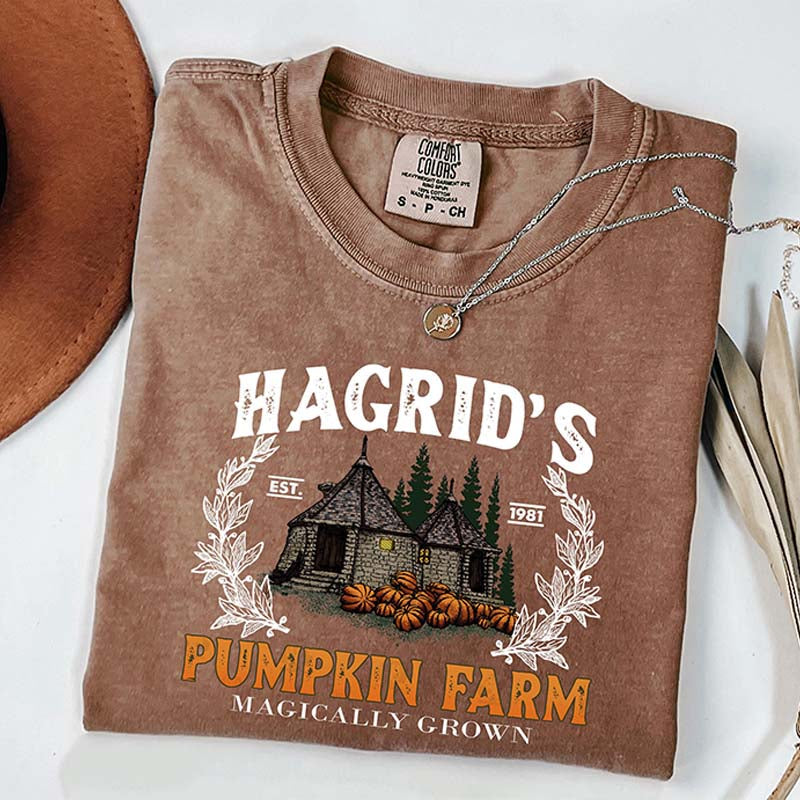 Hagrid Pumpkin Fall Wizard T-Shirt