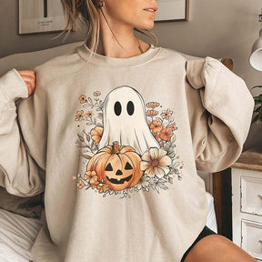 Retro Cute Floral Ghost Sweatshirt