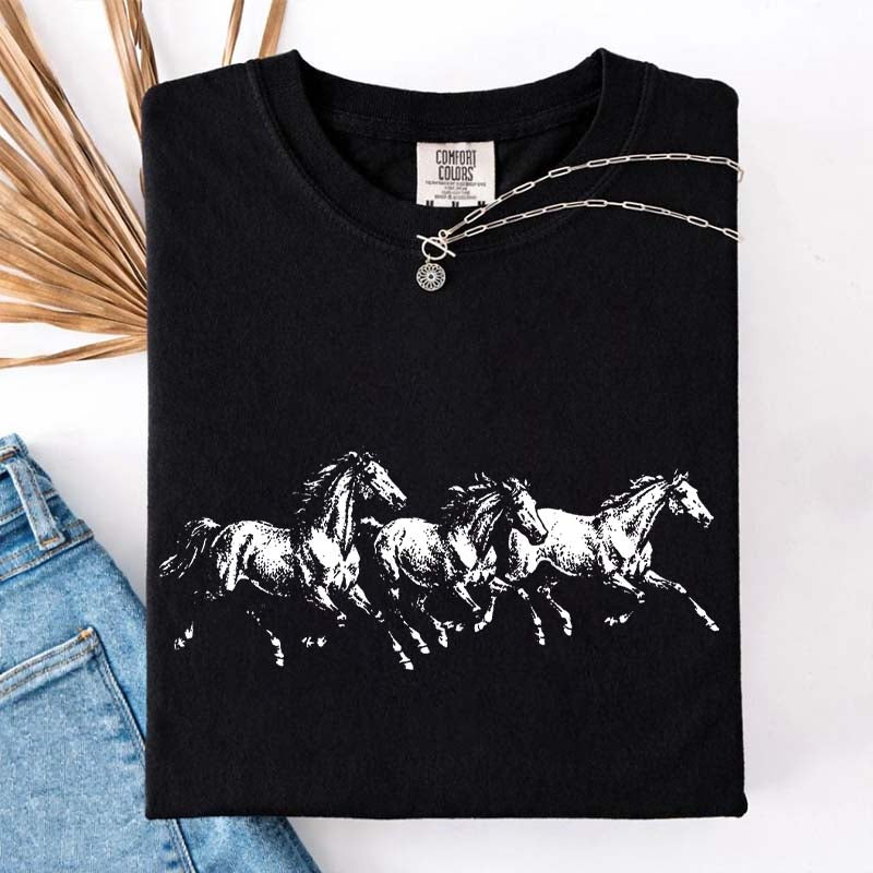Wild Horses Running T-Shirt