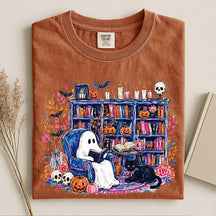 Ghost Book Reader Art T-Shirt