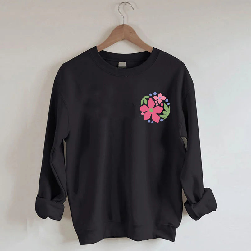 Finding My Own Path Flowers Sweatshirt