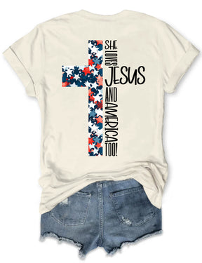 Loves Jesus And America T-shirt