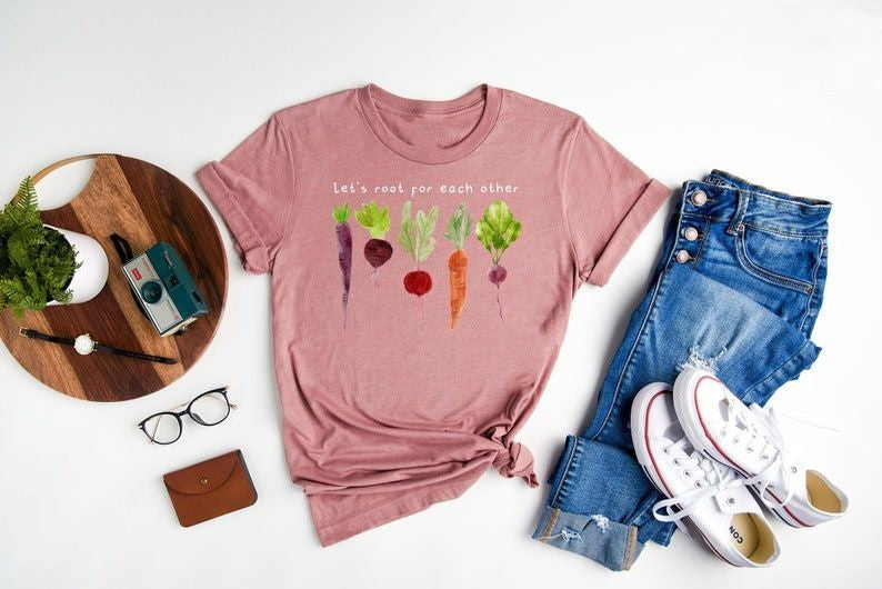 Lets Roots For Each Other Vegetable T-shirt