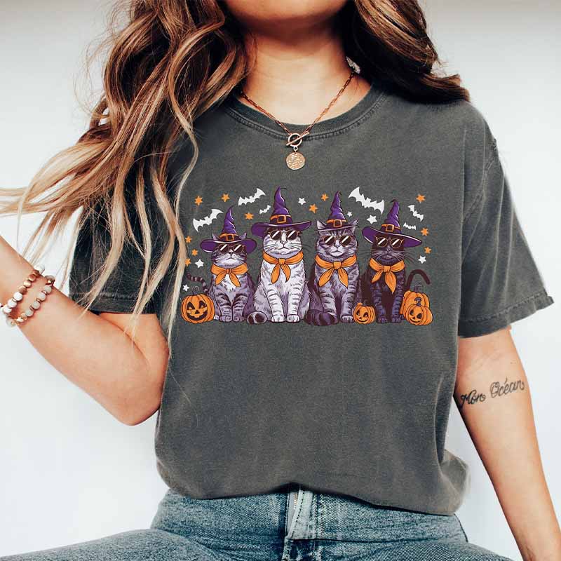 Fall Cat Lover Halloween T-Shirt