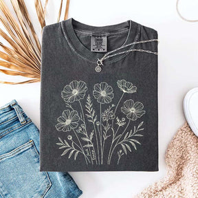 Comfort Color Flowers Lover GIfts T-Shirt