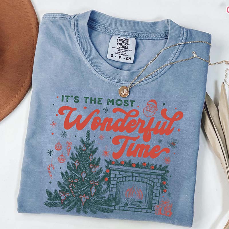 It's The Most Wonderful Time Vintage Christmas T-Shirt