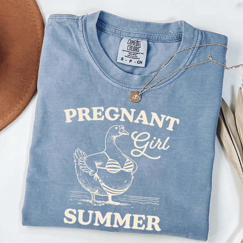 Pregnant Girl Summer T-Shirt