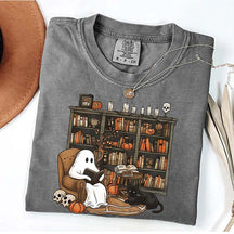 Funny Halloween Reading Book T-Shirt