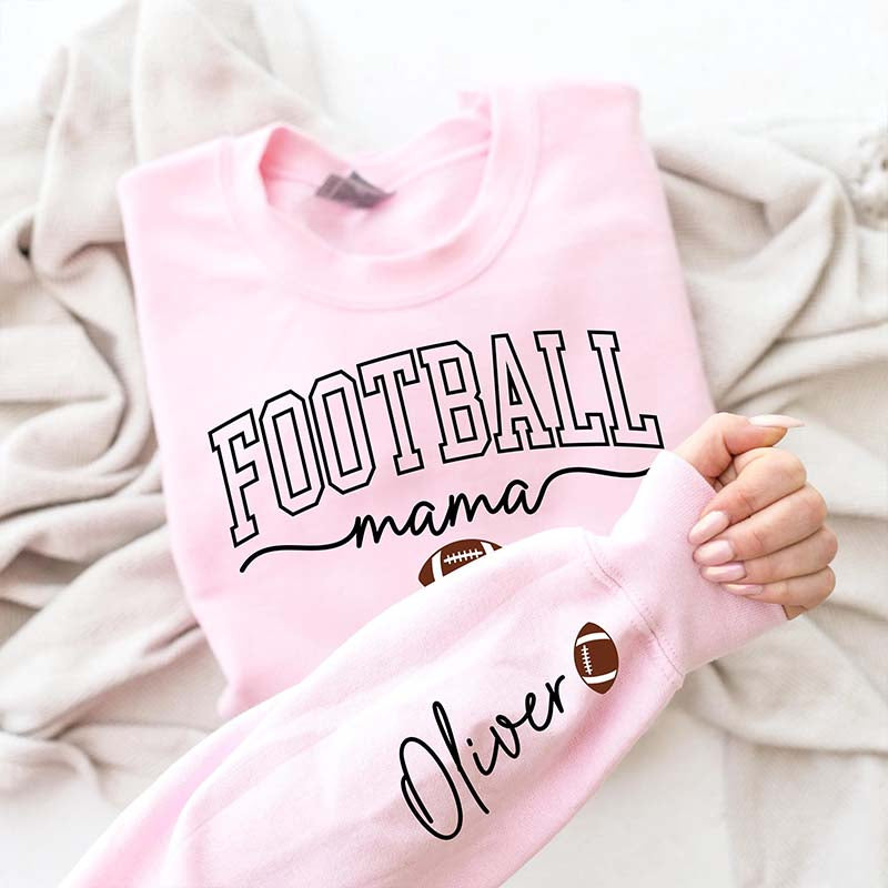 Personalize Football Season Mama Sweatshirt