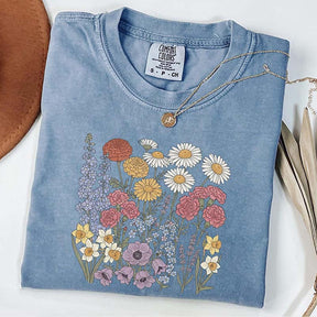 Botanical Print Wildflowers Vibes Sweatshirt