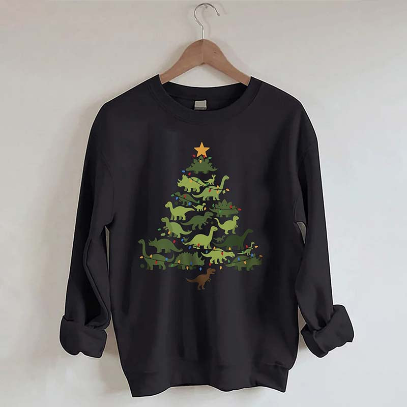 Dinosaurs Christmas Tree Sweatshirt