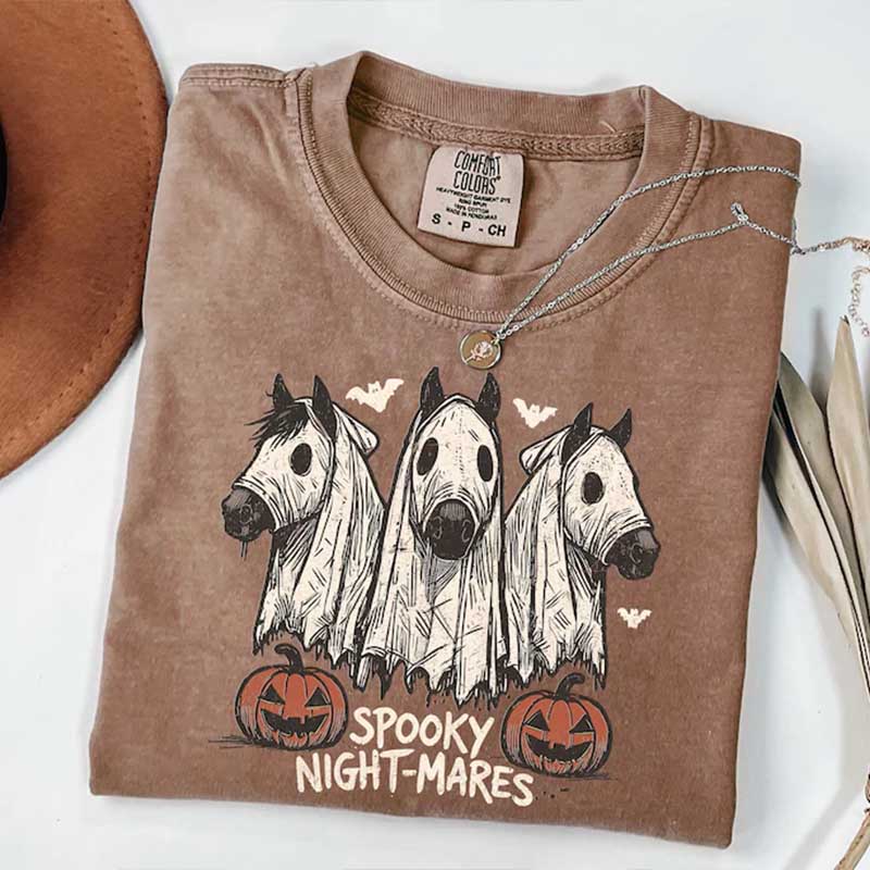 Halloween Spooky Night-Mares Horse T-Shirt
