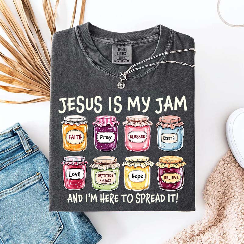 Funny Jesus Is My Jam Religous T-Shirt
