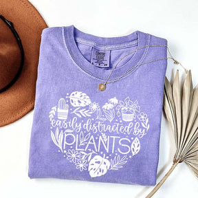 Cute Heart Easily Distracted By Plants T-Shirt