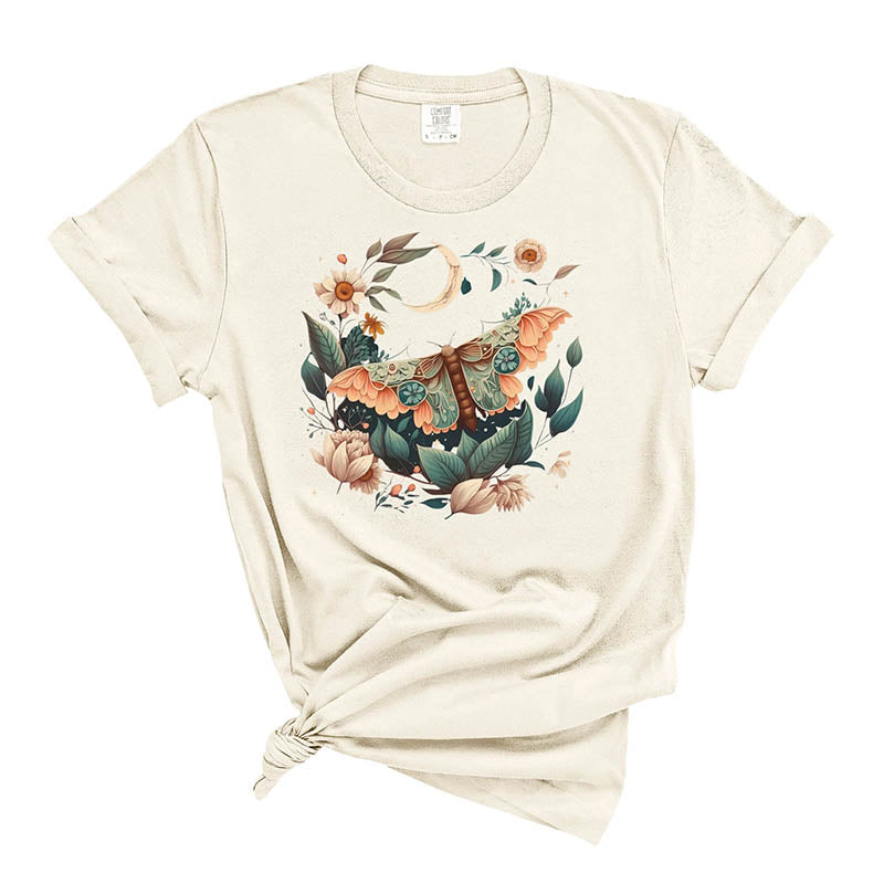 Flower Moth Butterfly T-Shirt