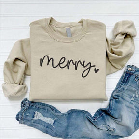Cute Merry Christmas Holiday Sweatshirt