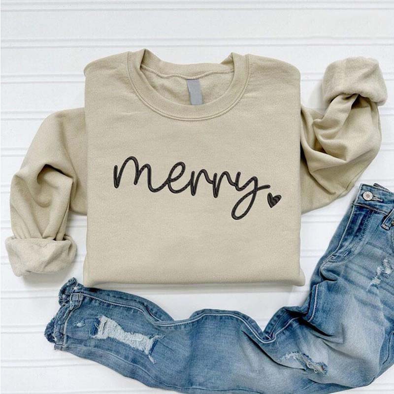 Cute Merry Christmas Holiday Sweatshirt