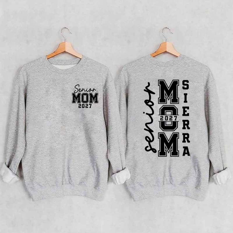 Custom Graduation Senior Mom 2027 Sweatshirt