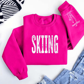 Personalized Skiing Adult Trip Sweatshirt