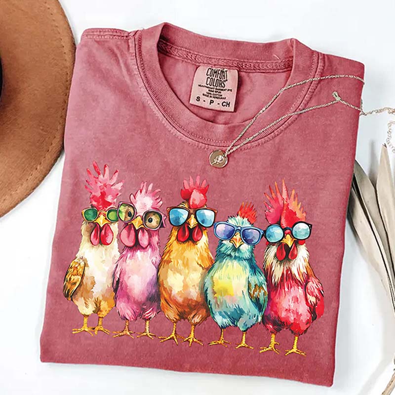 Funny Farmer Mothers Day Chicken T-Shirt