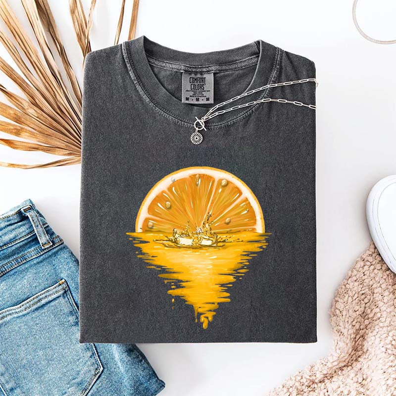 Orange Sunset Fruit Lover T-Shirt