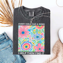 Music Teacher Appreciation Floral T-Shirt