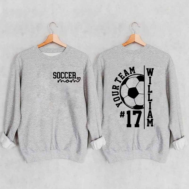 Personalized Soccer Mom Season Sweatshirt