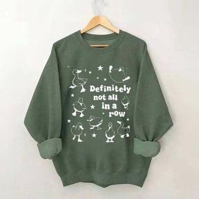 Retro Ducks Not in A Row Sweatshirt
