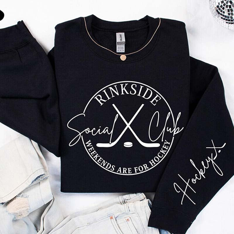 Rinkside Social Club Hockey Sports Mom Sweatshirt