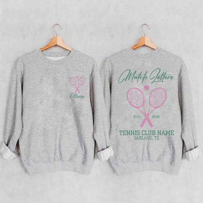 Personalized Tennis Club Coach Sweatshirt
