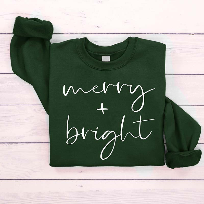 Cute Merry And Bright Holiday Sweatshirt