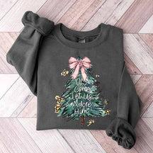 Oh Come Let Us Adore Him Jesus Holiday Christmas Sweatshirt
