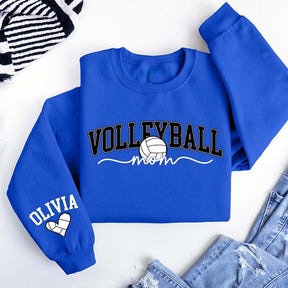 Personalize Volleyball Name On Sleeve Sweatshirt