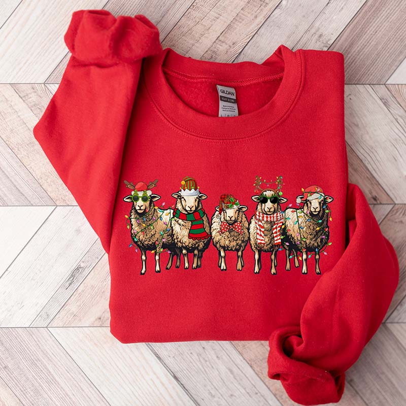 Sheep Christmas Funny Animals Sweatshirt