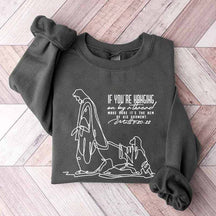 Holding on by a Thread Hem of His Garment Sweatshirt
