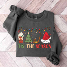 Tis The Season Hockey Christmas Tree Sweatshirt