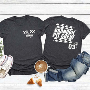 Custom Racing Name And Number T-Shirt