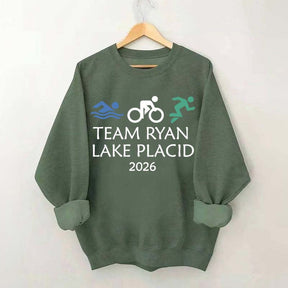 Custom Triathlon Swimming Biking Running Sweatshirt