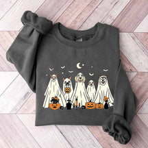 Spooky Season Moon Ghost Dogs Sweatshirt