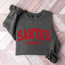 Funny Santas Favorite Christmas Sweatshirt