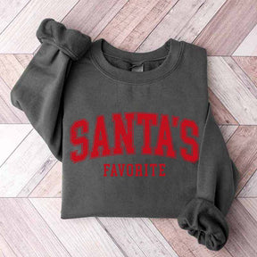Funny Santas Favorite Christmas Sweatshirt